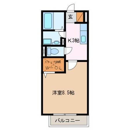 高茶屋駅 徒歩20分 2階の物件間取画像